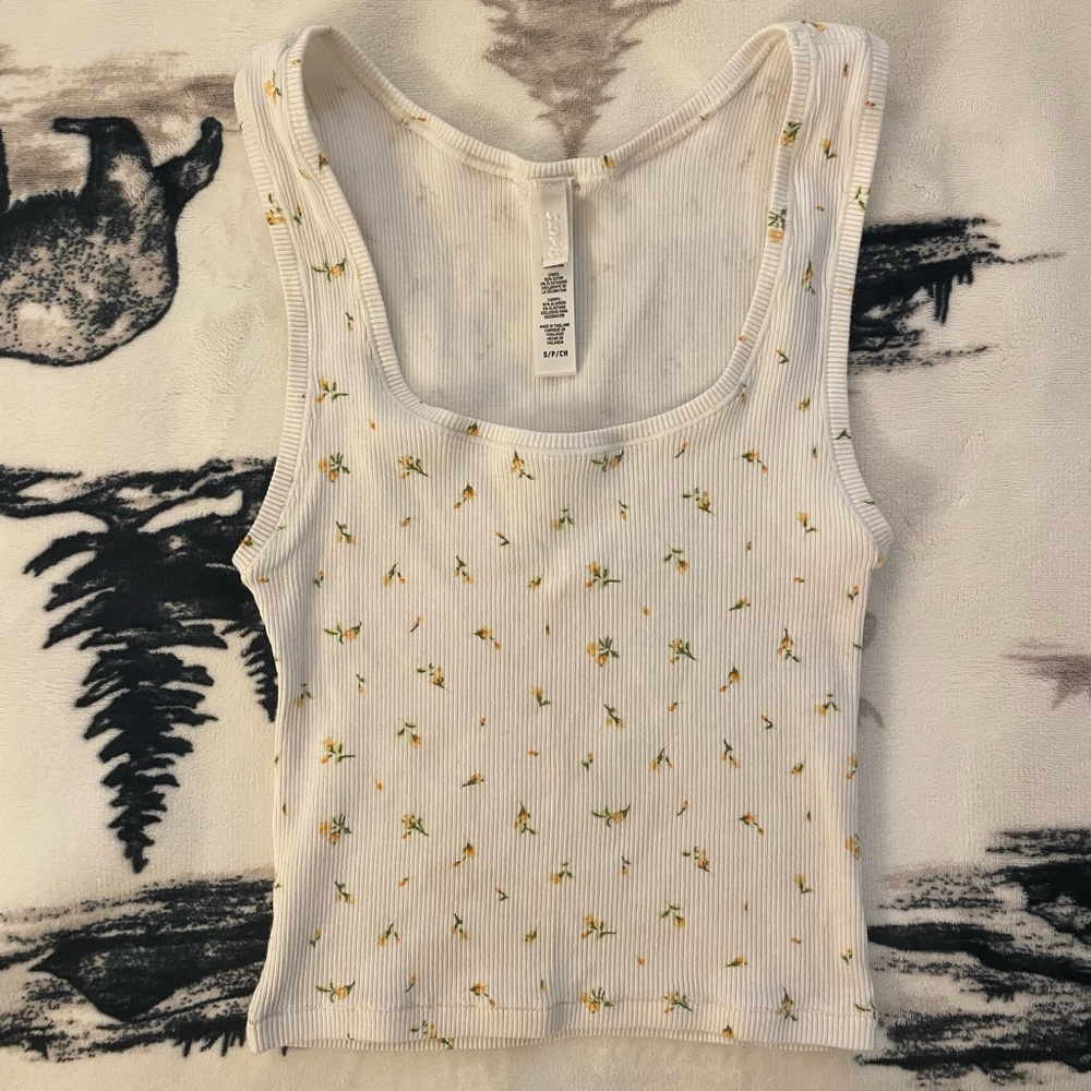 Skims Floral Tank Top sz S